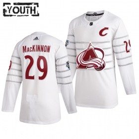 Colorado Avalanche Trikot Nathan MacKinnon 29 Weiß 2020 NHL All-Star Adidas Authentic - Kinder